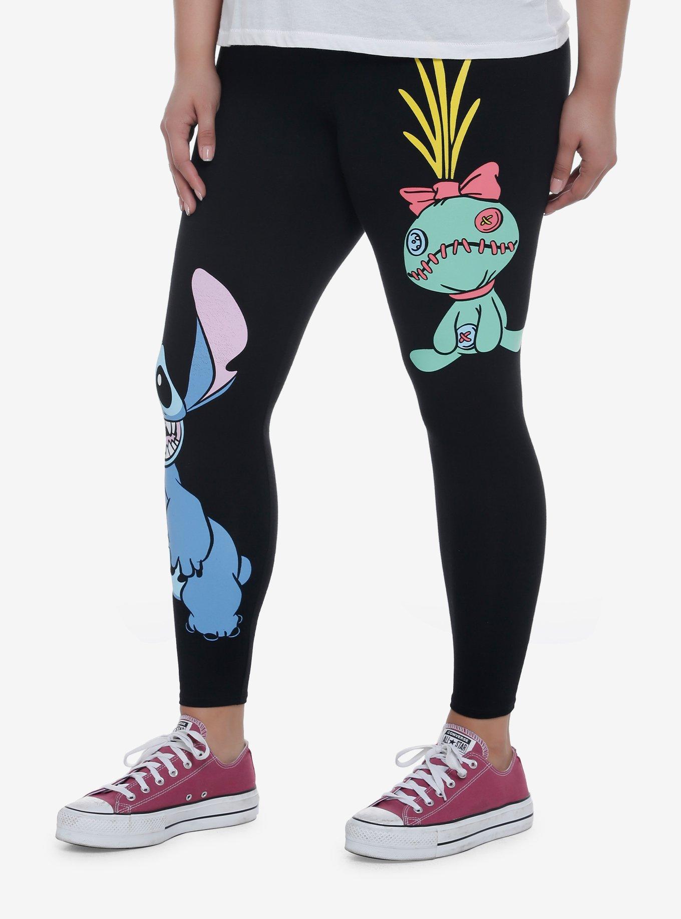 Disney Lilo & Stitch Scrump & Stitch Leggings Plus Size, MULTI, alternate