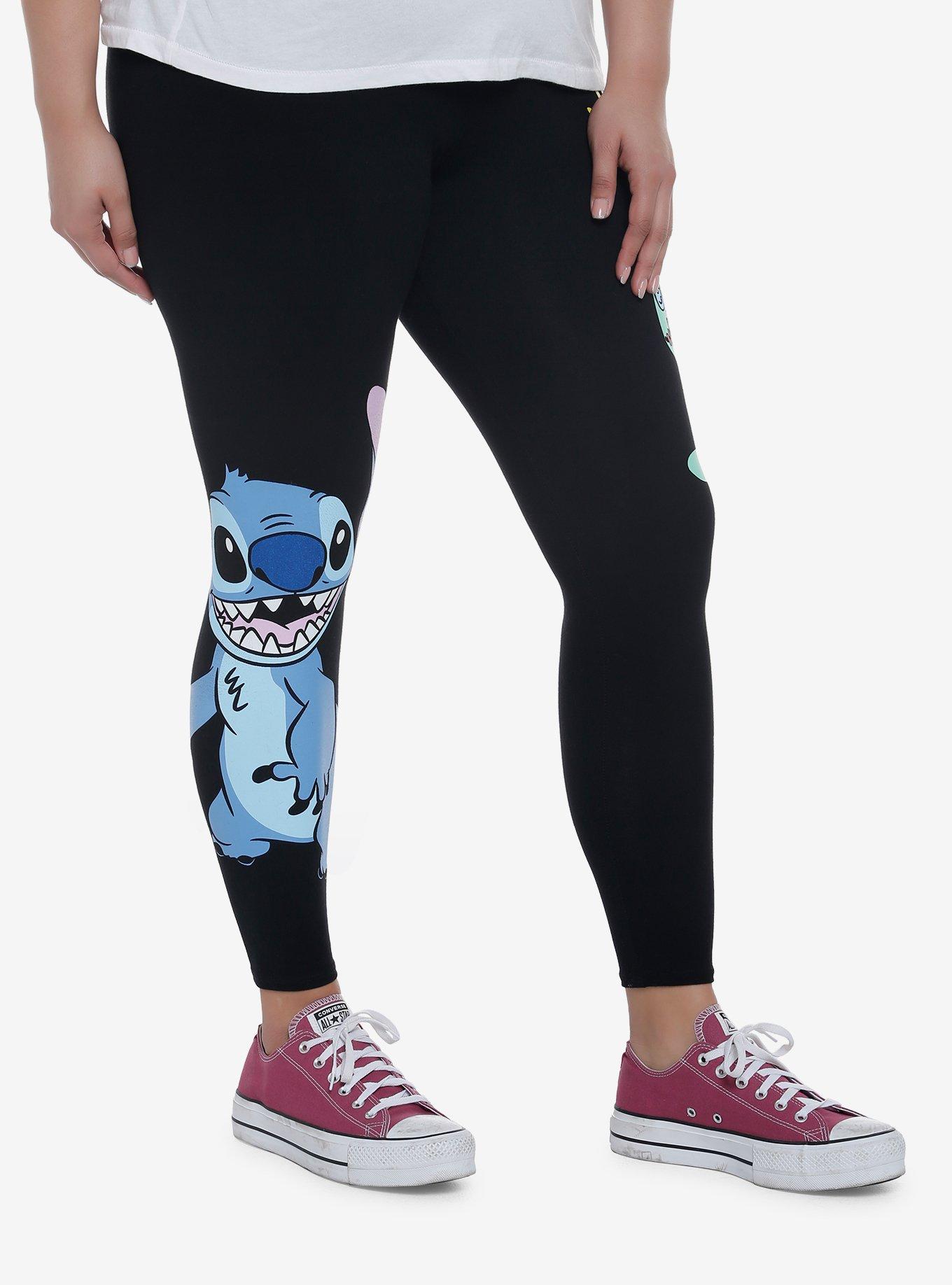 Disney Lilo & Stitch Scrump & Stitch Leggings Plus Size, MULTI, alternate