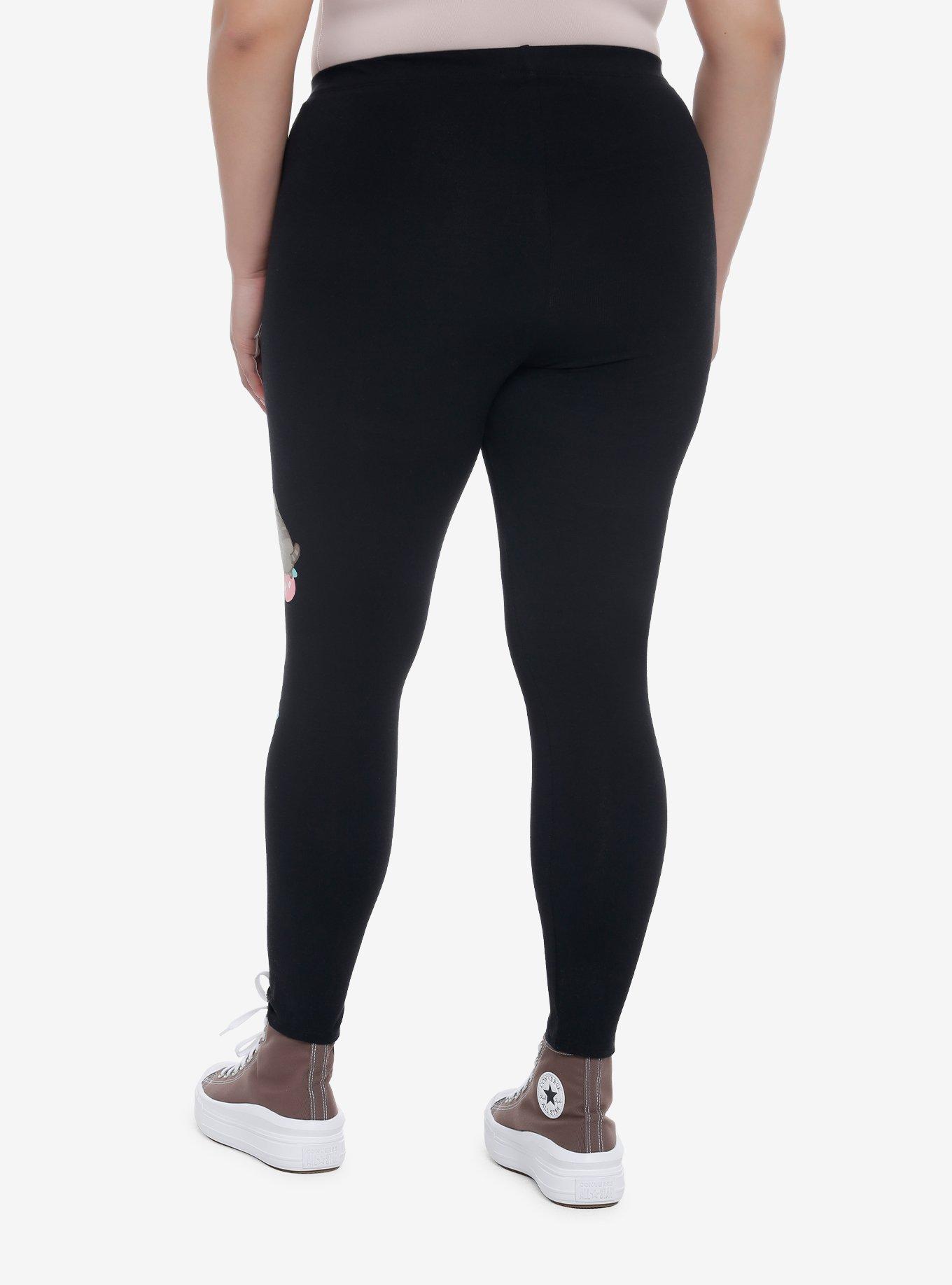 Pusheen Strawberry Milk Leggings Plus Size, MULTI, alternate