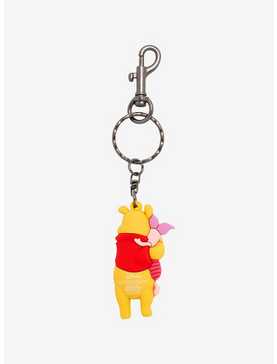 Loungefly Disney Winnie the Pooh Piglet & Pooh Hugging Keychain - BoxLunch Exclusive, , hi-res