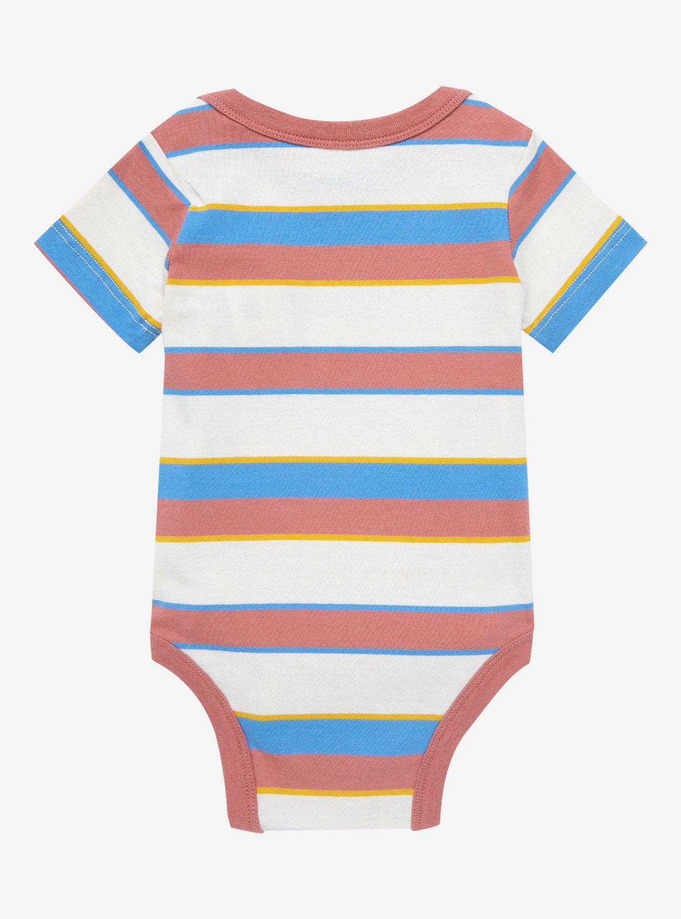 Disney Snow White and the Seven Dwarfs Sleepy Striped Infant One-Piece - BoxLunch Exclusive , MULTI STRIPE, alternate