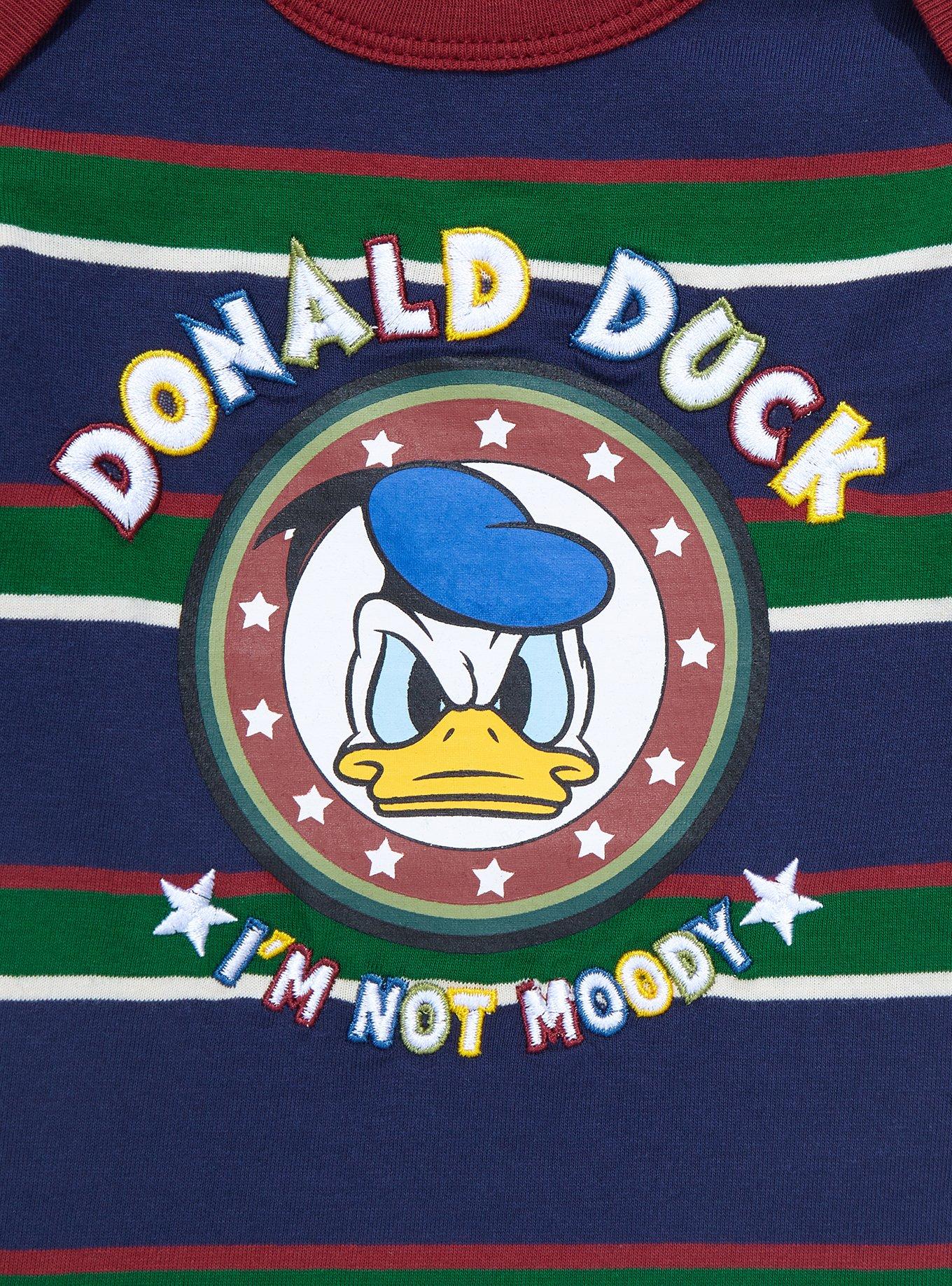 Disney Donald Duck Moody Striped Infant One-Piece - BoxLunch Exclusive , MULTI STRIPE, alternate