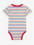 Disney Mickey Mouse Oh Boy Striped Infant One-Piece - BoxLunch Exclusive , MULTI STRIPE, alternate