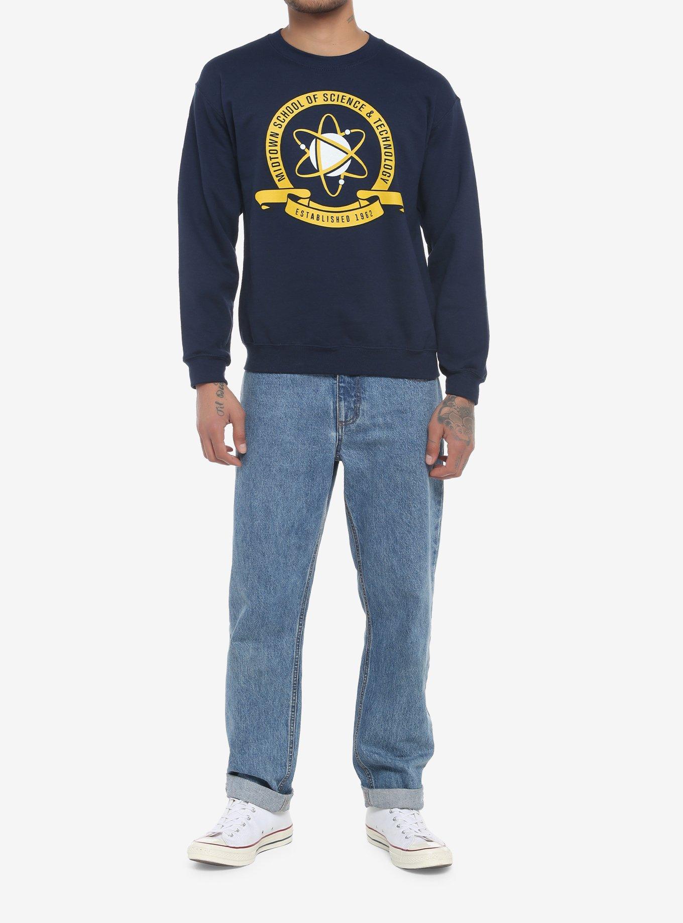 Marvel Spider-Man Midtown School Of Science & Technology Sweatshirt, BLUE, alternate