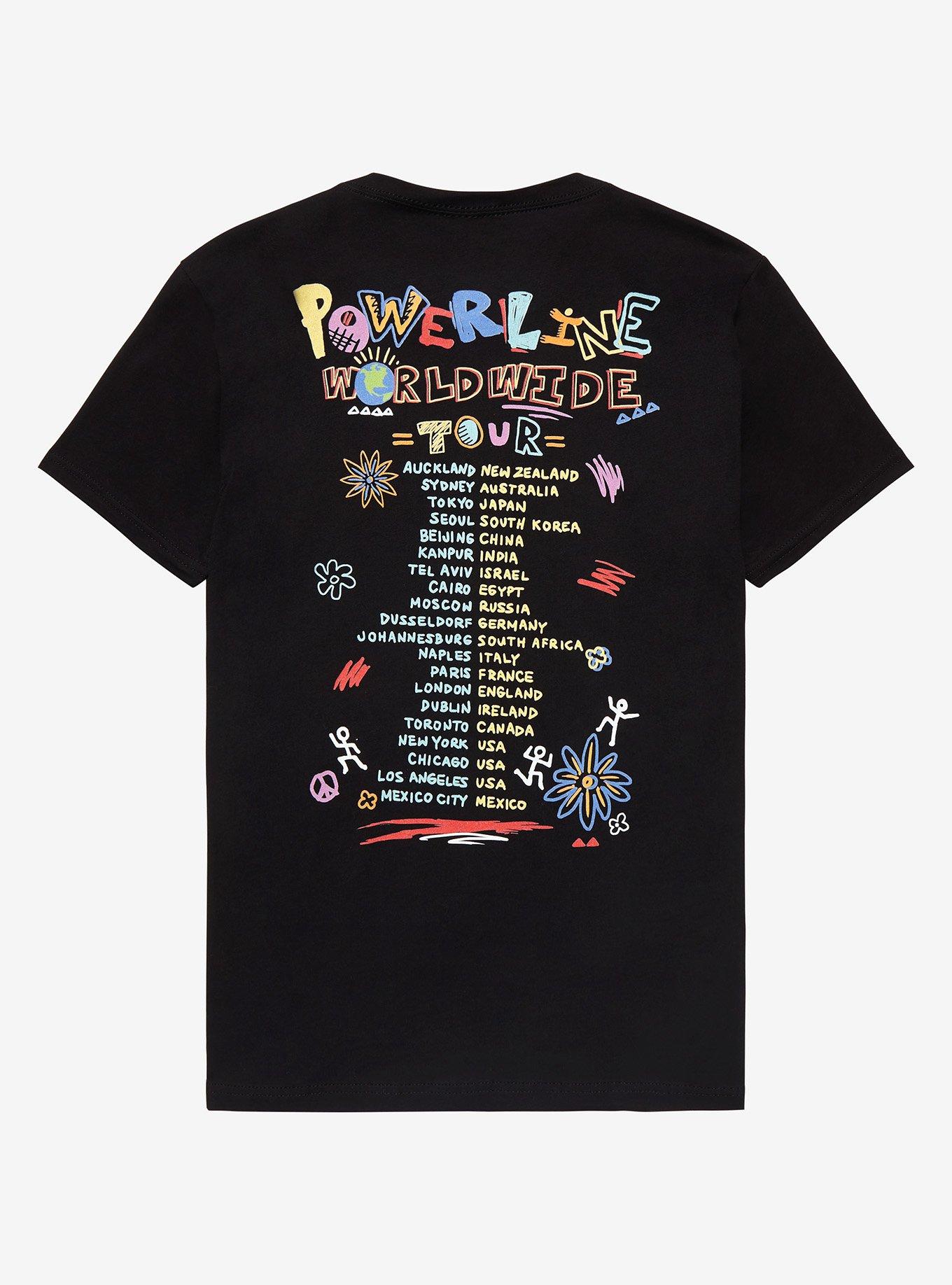 Disney A Goofy Movie Powerline World Wide Tour T-Shirt - BoxLunch Exclusive, BLACK, alternate