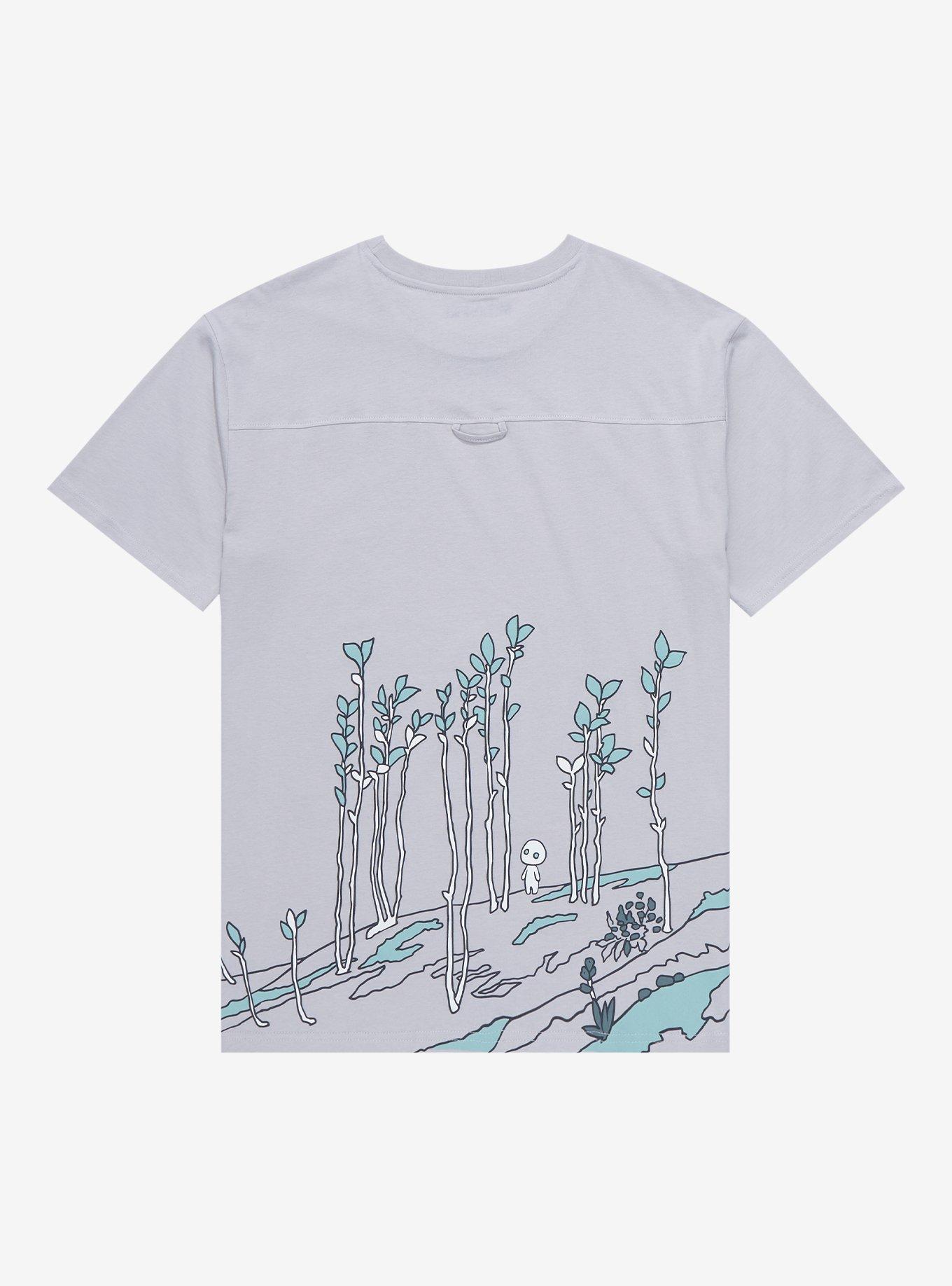 Studio Ghibli Princess Mononoke Scenic T-Shirt - BoxLunch Exclusive, SLATE, alternate