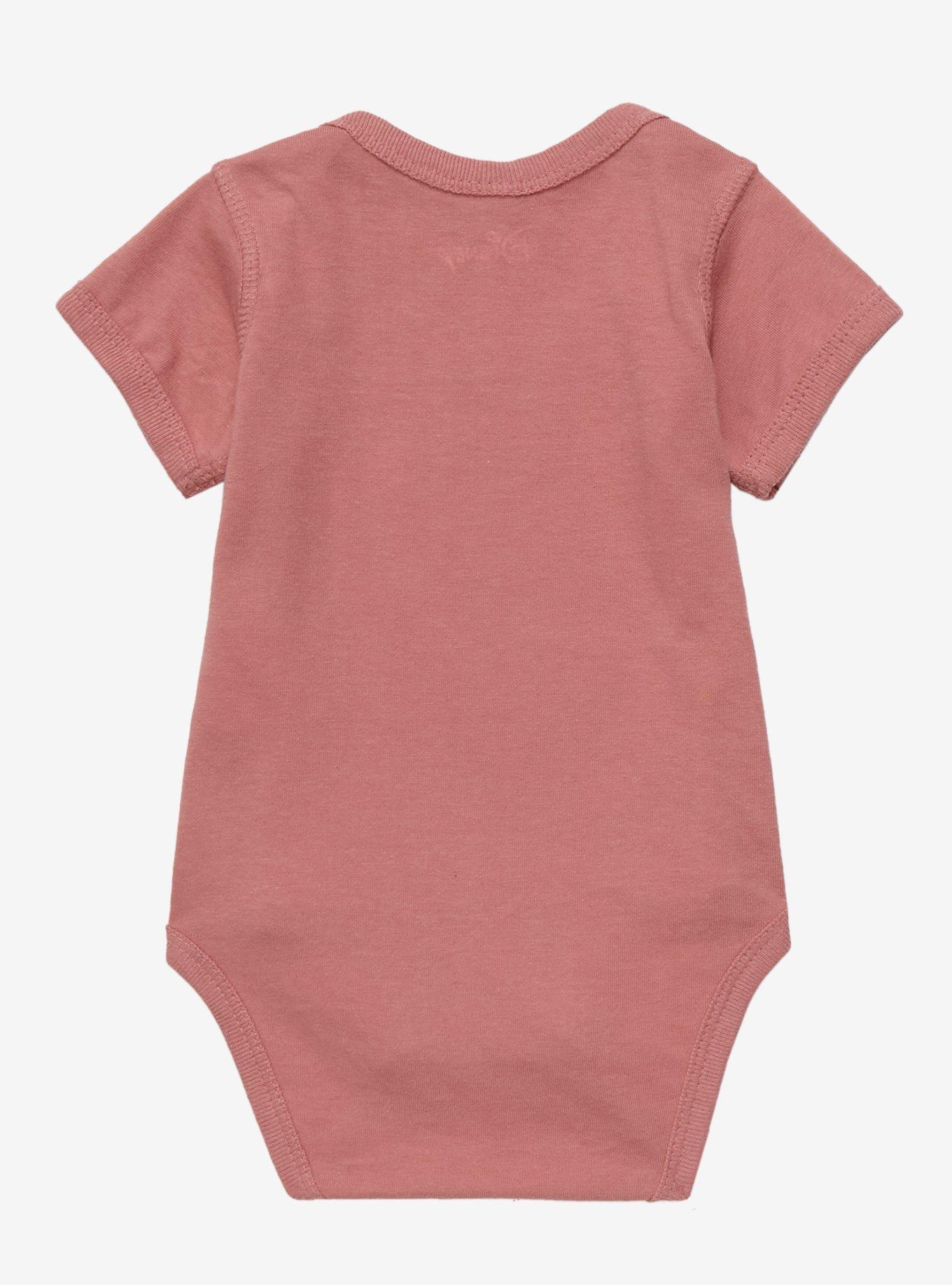 Disney Minnie Mouse Good Vibes Infant One-Piece - BoxLunch Exclusive , MAUVE, alternate