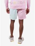 Pink and Mint Split Fleece Short, ICECREAM-MINT, alternate