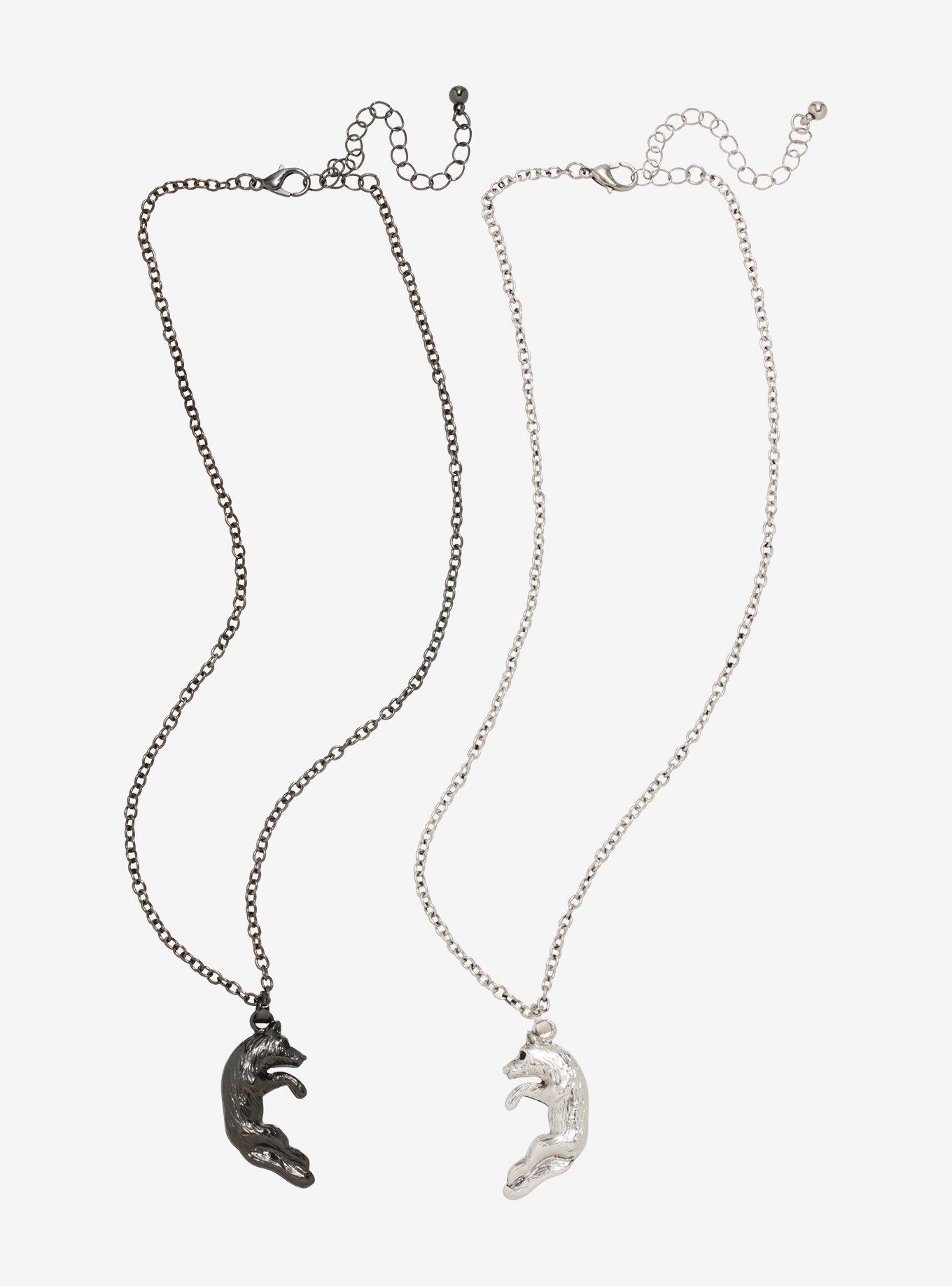 Werewolf Heart Best Friend Necklace Set, , alternate