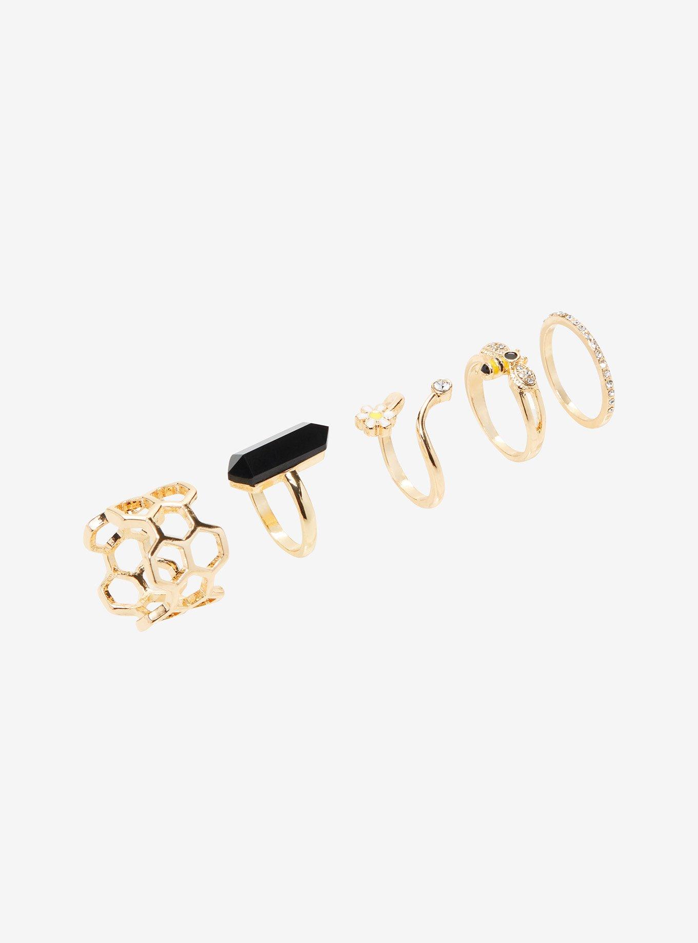 Honey Bee Ring Set, , alternate