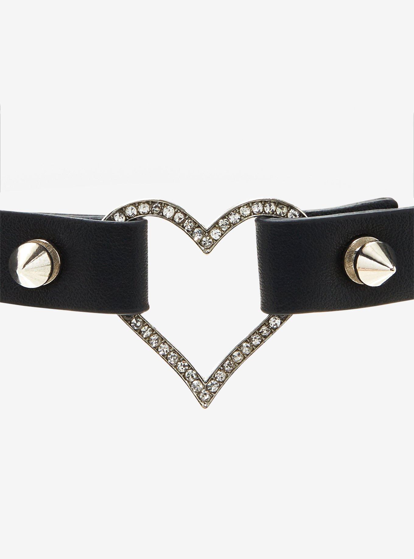 Heart Spike Choker, , alternate