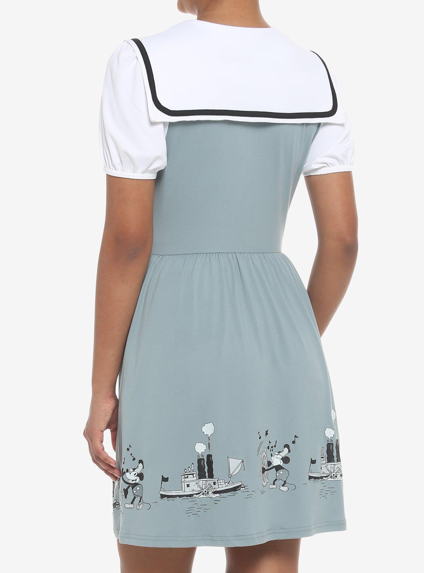 Disney Steamboat Willie Sailor Dress, MULTI, alternate