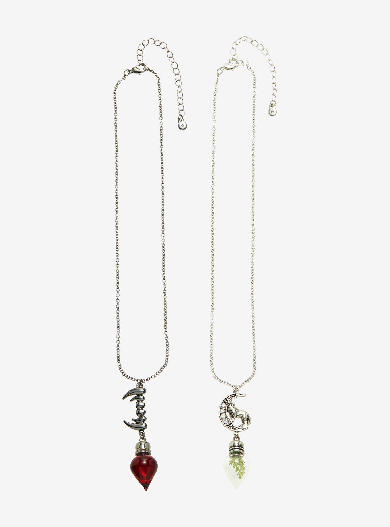 Vampire Werewolf Capsule Best Friend Necklace Set, , alternate
