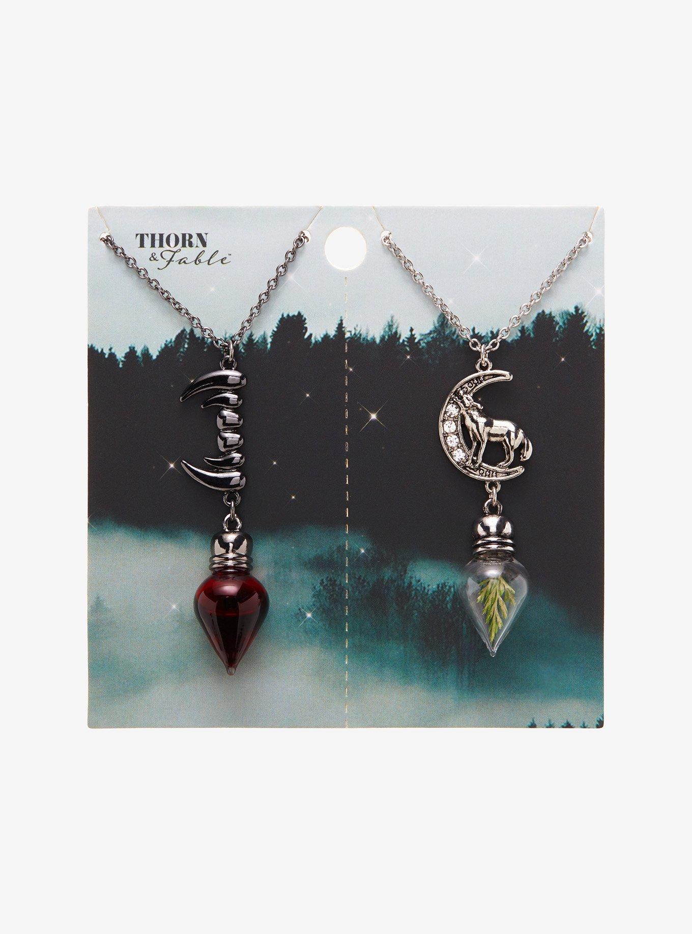 Vampire Werewolf Capsule Best Friend Necklace Set, , alternate