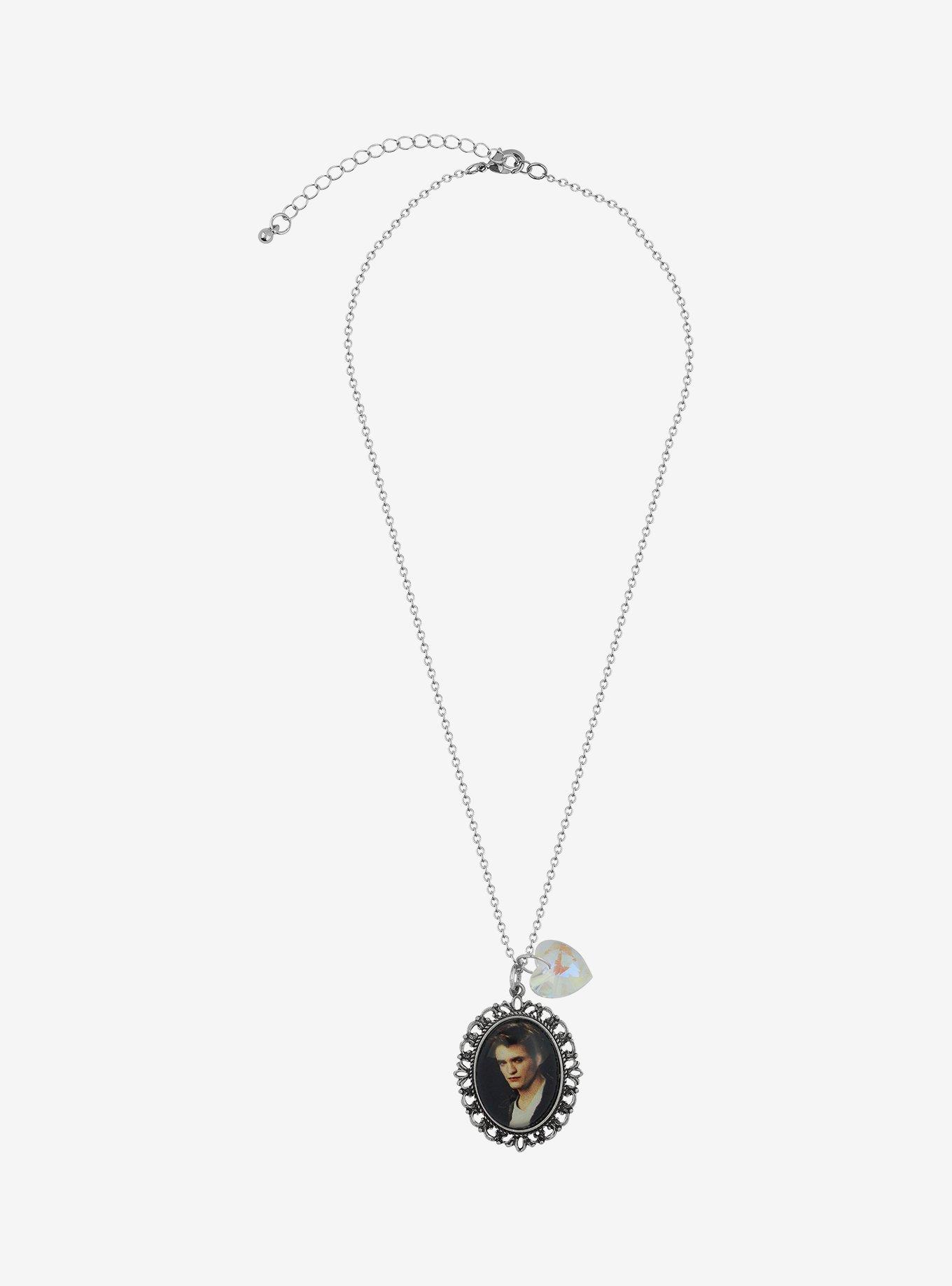 The Twilight Saga Edward Portrait Pendant Necklace, , alternate