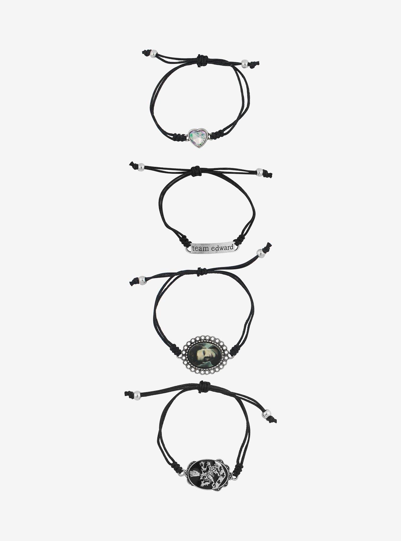 The Twilight Saga Team Edward Vampire Cord Bracelet Set, , alternate