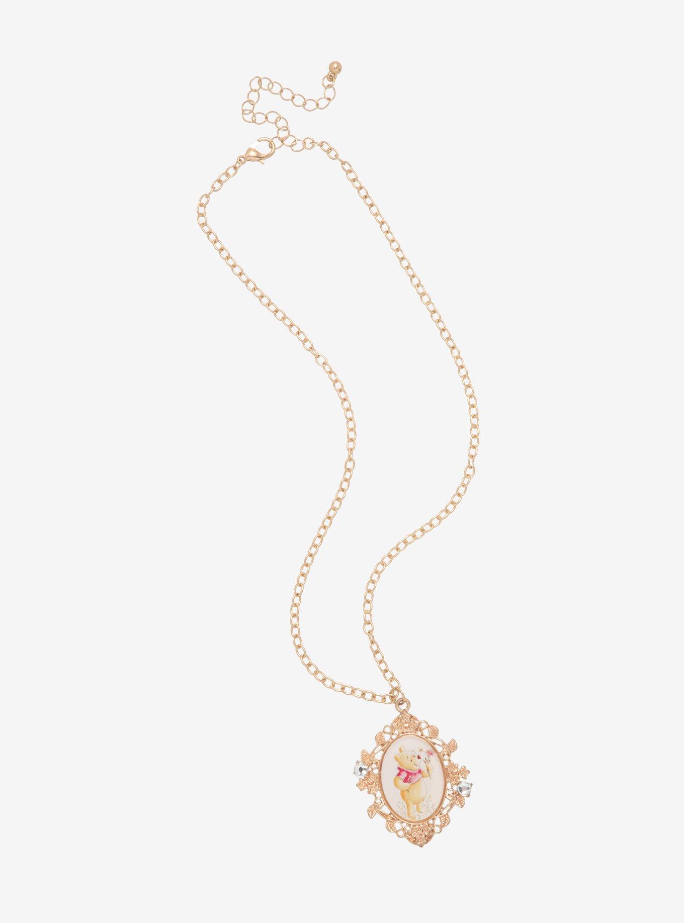 Disney Winnie The Pooh Cameo Portrait Necklace, , alternate