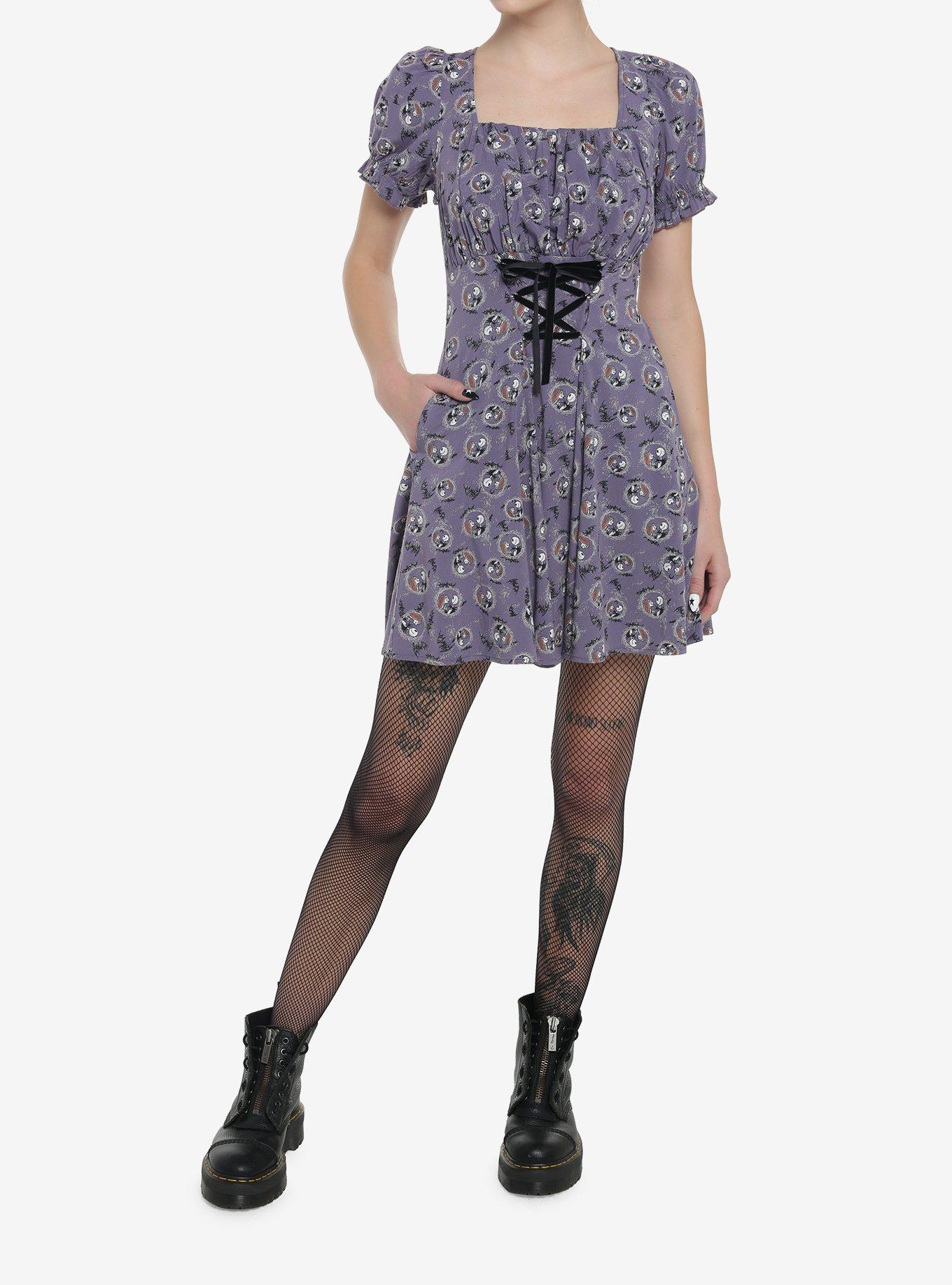 Her Universe The Nightmare Before Christmas Jack & Sally Corset Dress, MULTI, alternate