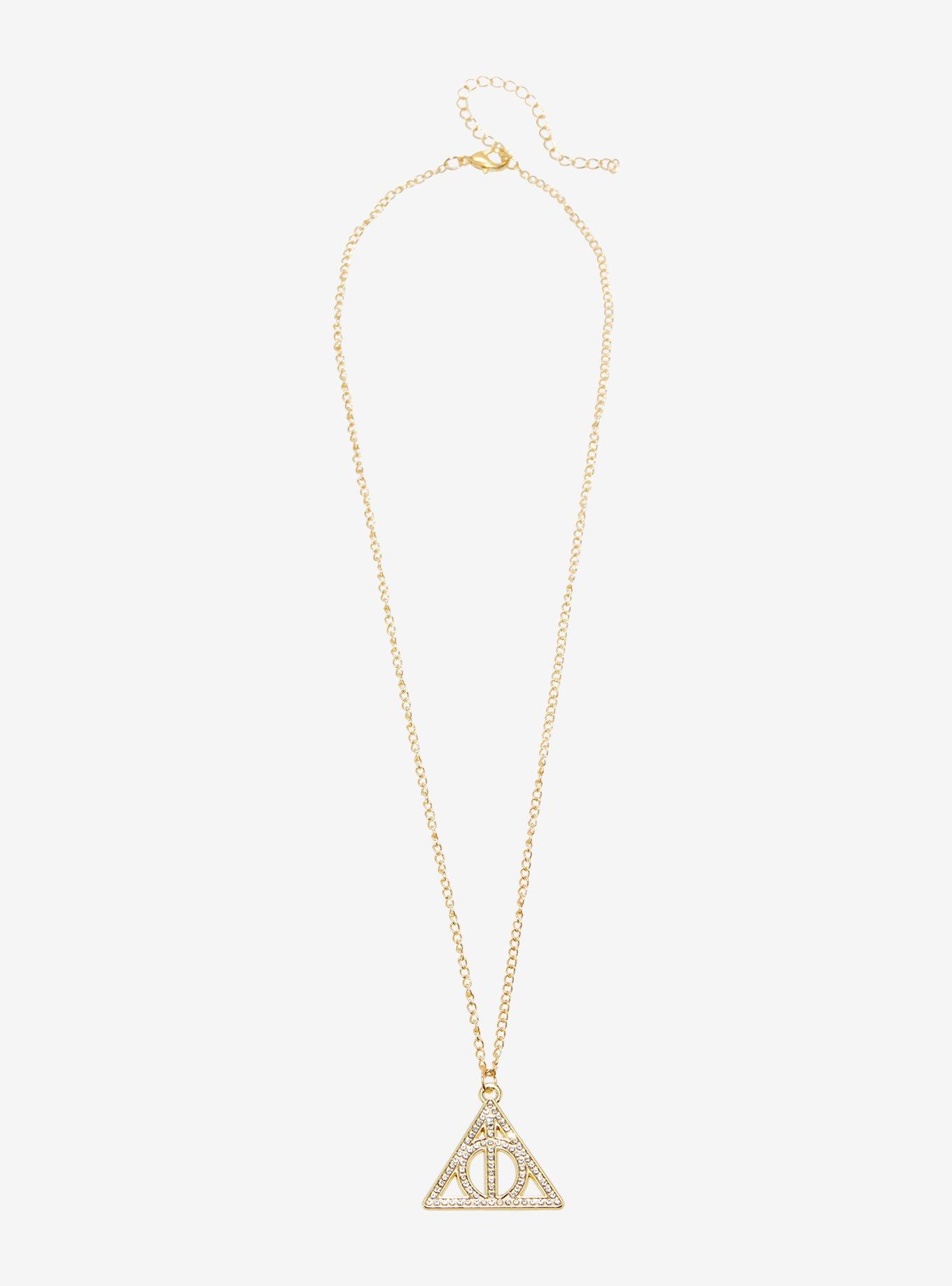 Harry Potter Deathly Hallows Bling Necklace, , alternate