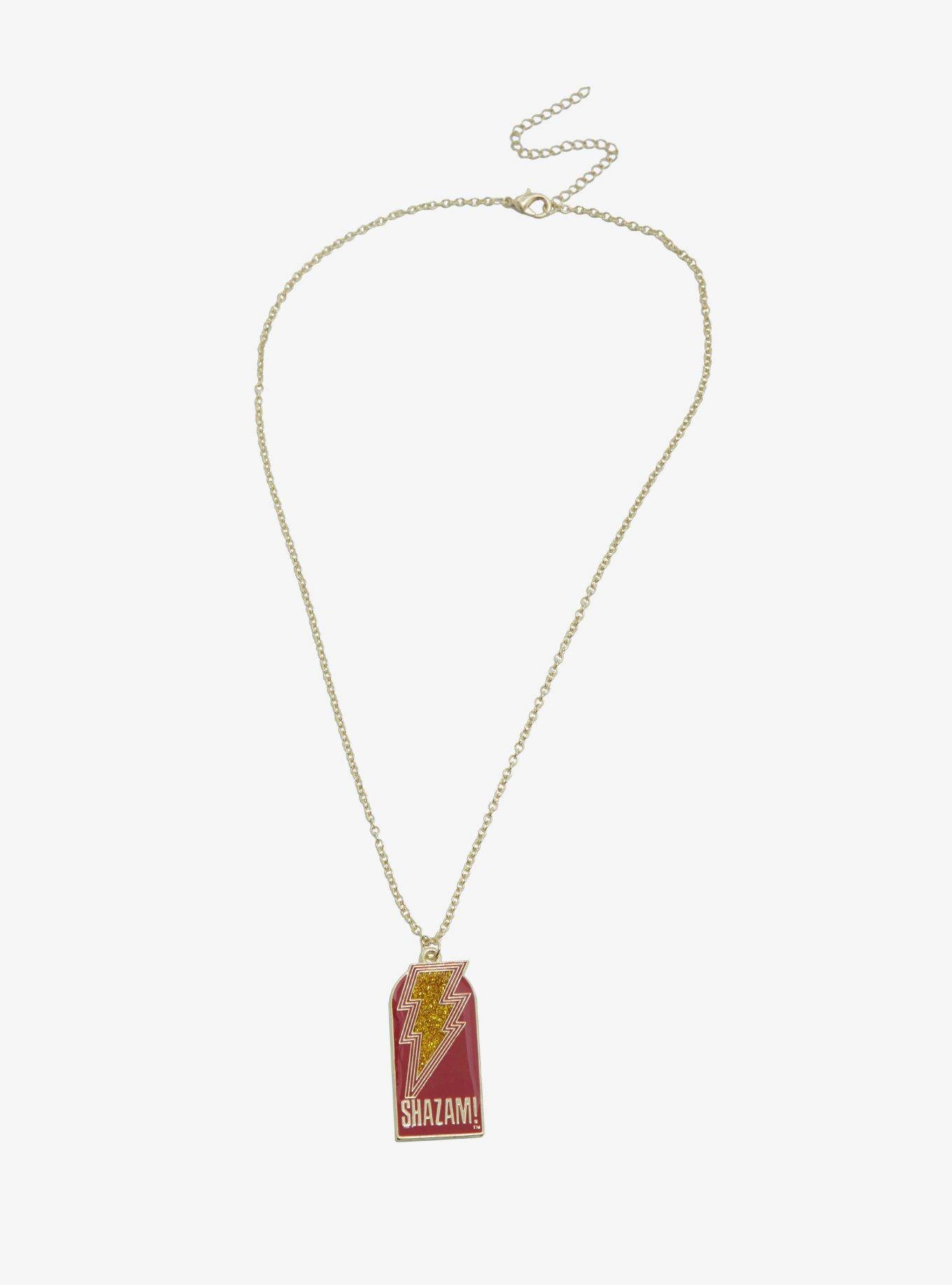 DC Comics Shazam! Fury Of The Gods Lightning Bolt Necklace, , alternate