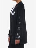 Disney Steamboat Willie Icons Open Cardigan, BLACK  GREY, alternate