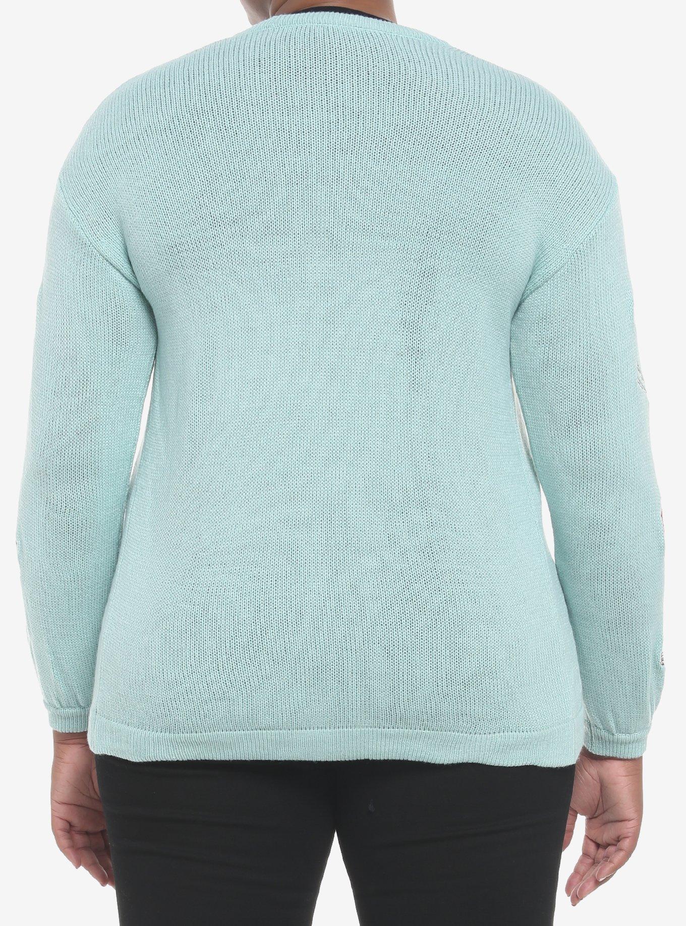 Her Universe Studio Ghibli Ponyo Ramen & Ham Open Cardigan Plus Size, SAGE, alternate