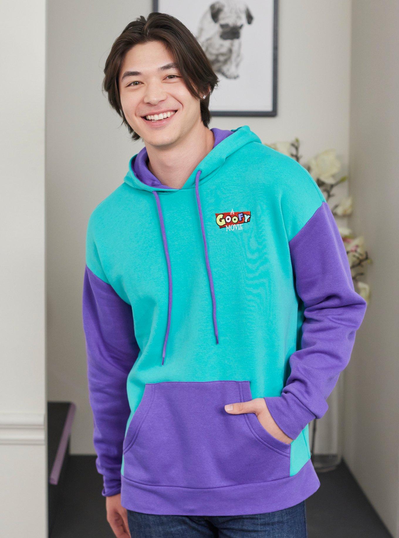 Our Universe Disney A Goofy Movie Colorblock Hoodie, , hi-res