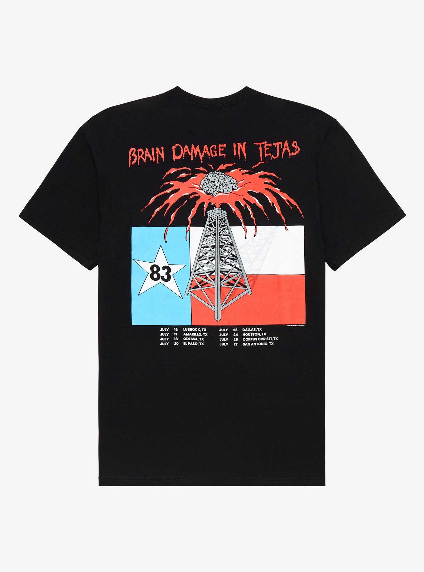 Iron Maiden Brain Damage In Tejas 1983 Tour T-Shirt, , hi-res