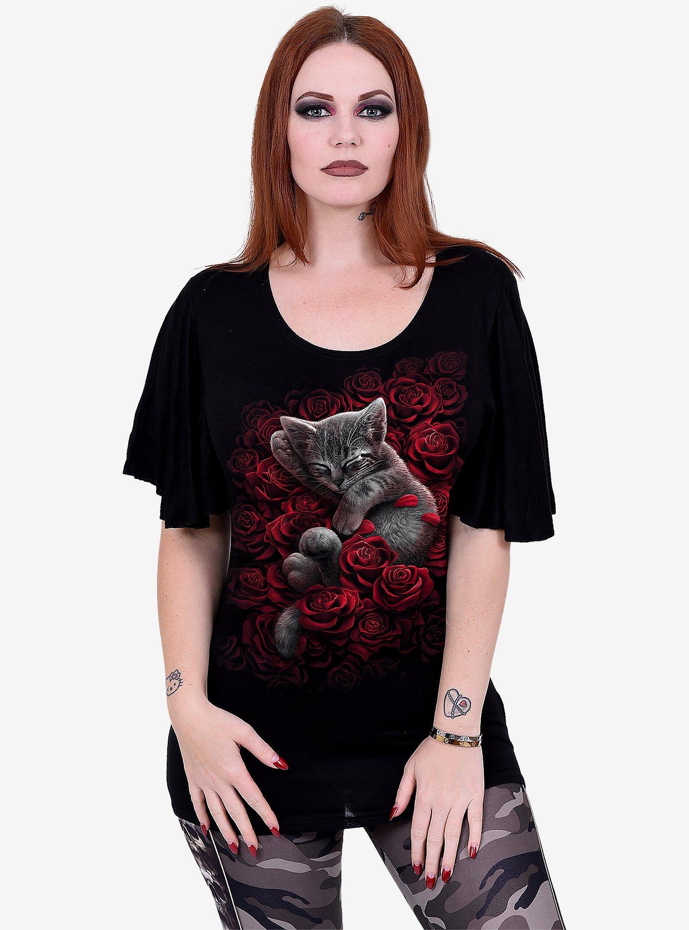 Bed Of Roses Latin Boat Neck T-Shirt, , hi-res