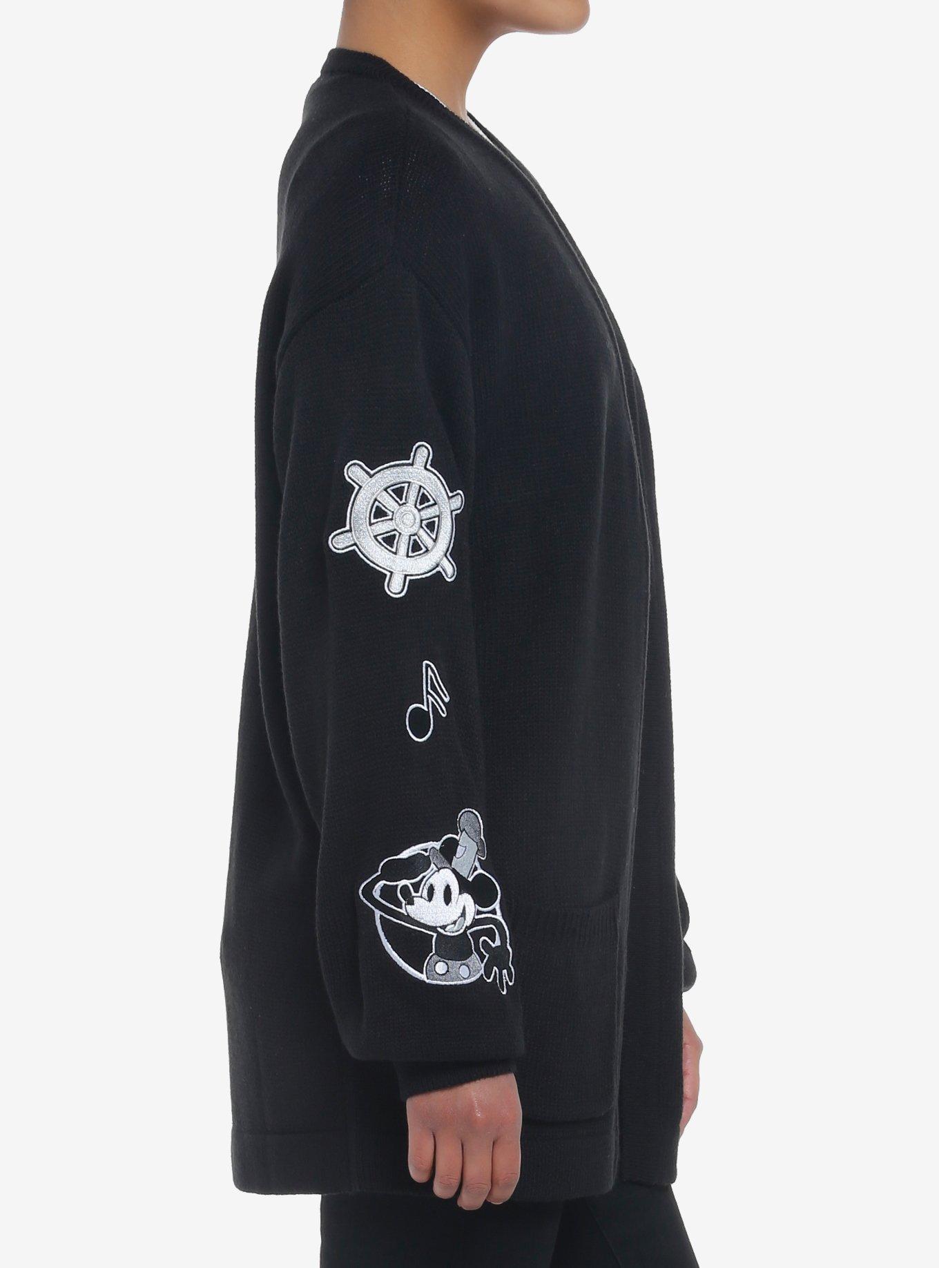 Disney Steamboat Willie Icons Girls Open Cardigan, MULTI, alternate