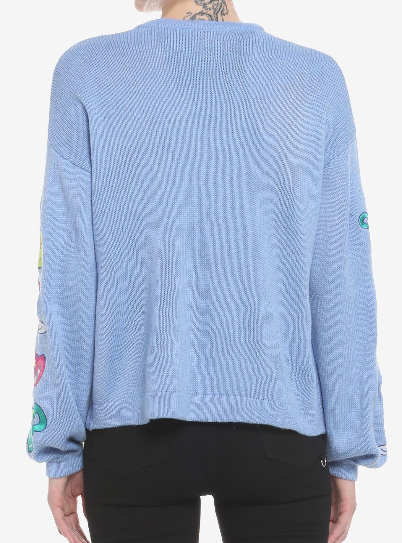Disney Alice In Wonderland Embroidered Girls Cardigan, MULTI, alternate