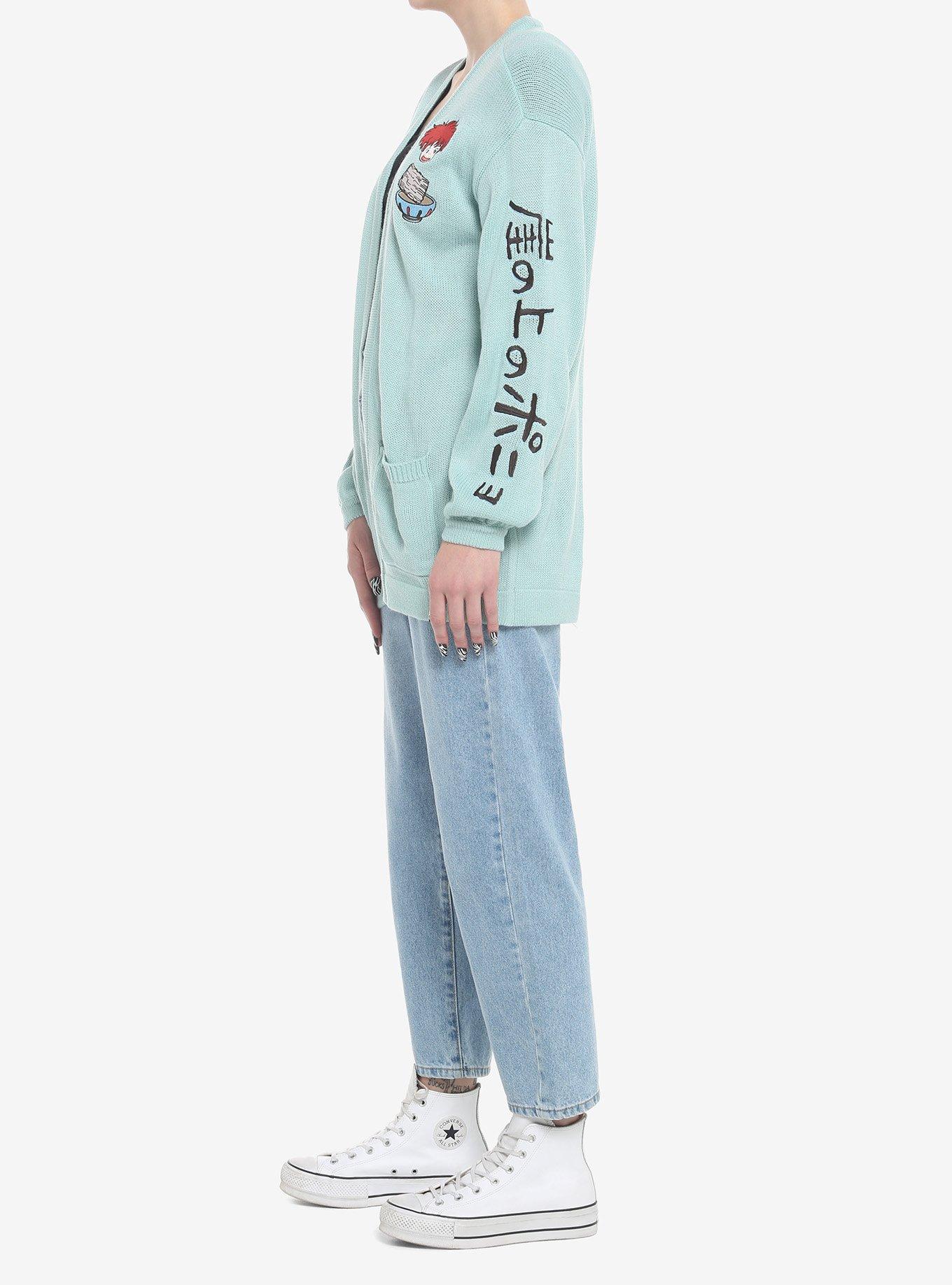 Studio Ghibli Ponyo Ramen & Ham Girls Open Cardigan, MULTI, alternate