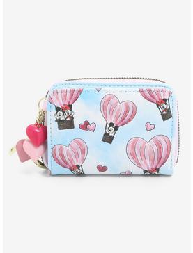 Her Universe Disney Mickey Mouse & Minnie Mouse Heart Balloon Mini Zipper Wallet, , hi-res