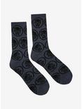 Marvel Black Panther Allover Print Crew Socks - BoxLunch Exclusive, , alternate