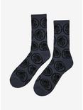 Marvel Black Panther Allover Print Crew Socks - BoxLunch Exclusive, , alternate