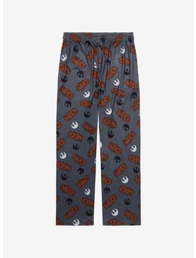 Plus Size Star Wars Chewbacca & Rebel Logo Allover Print Sleep Pants - BoxLunch Exclusive, , hi-res
