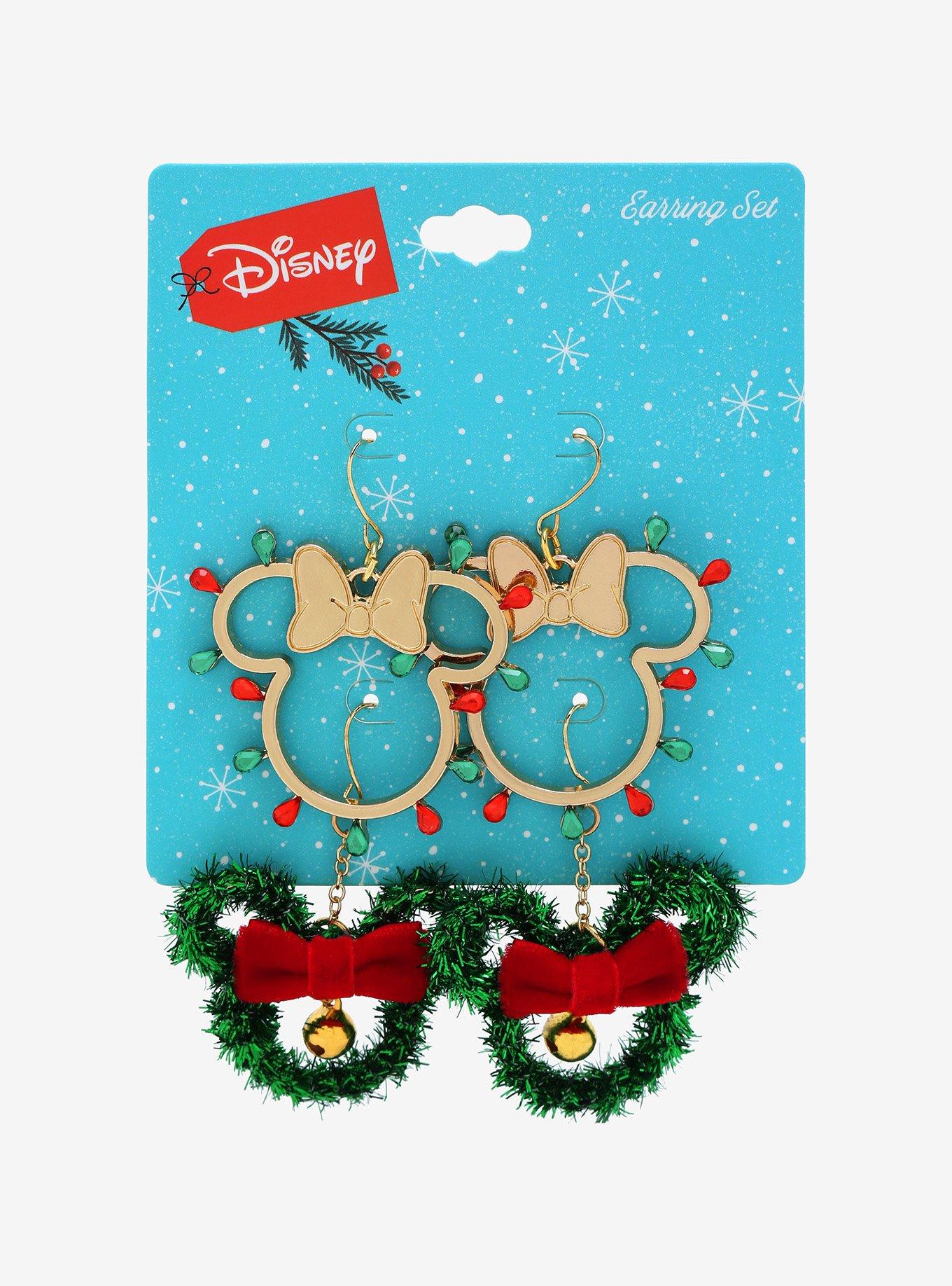 Disney Minnie Mouse Holiday Earring Set , , alternate