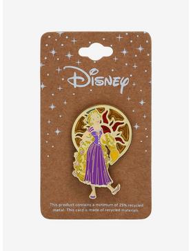 Disney Tangled Rapunzel Stained Glass Portrait Enamel Pin - BoxLunch Exclusive, , hi-res