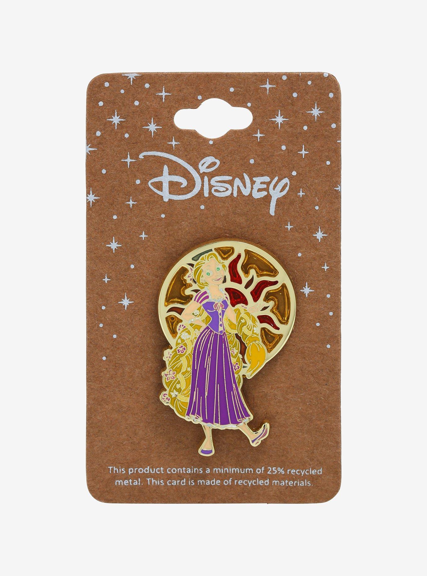 Disney Tangled Rapunzel Stained Glass Portrait Enamel Pin - BoxLunch Exclusive, , alternate