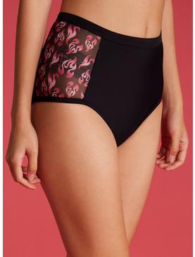 Plus Size My Melody & Kuromi Flame High-Waisted Swim Bottoms, , hi-res