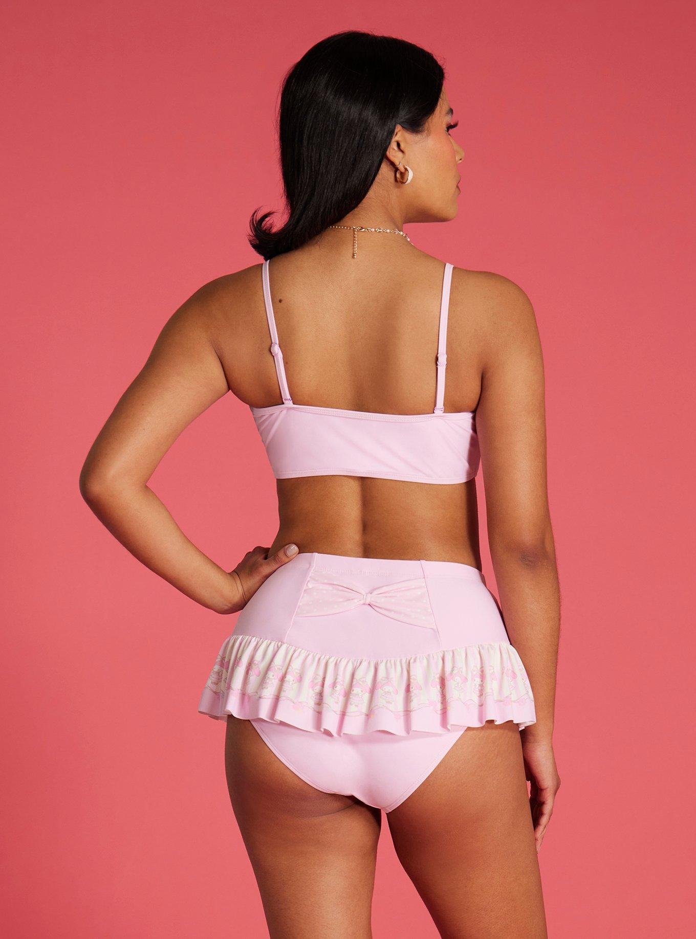 My Melody Pink Ruffle Swim Top, MULTI COLOR, alternate