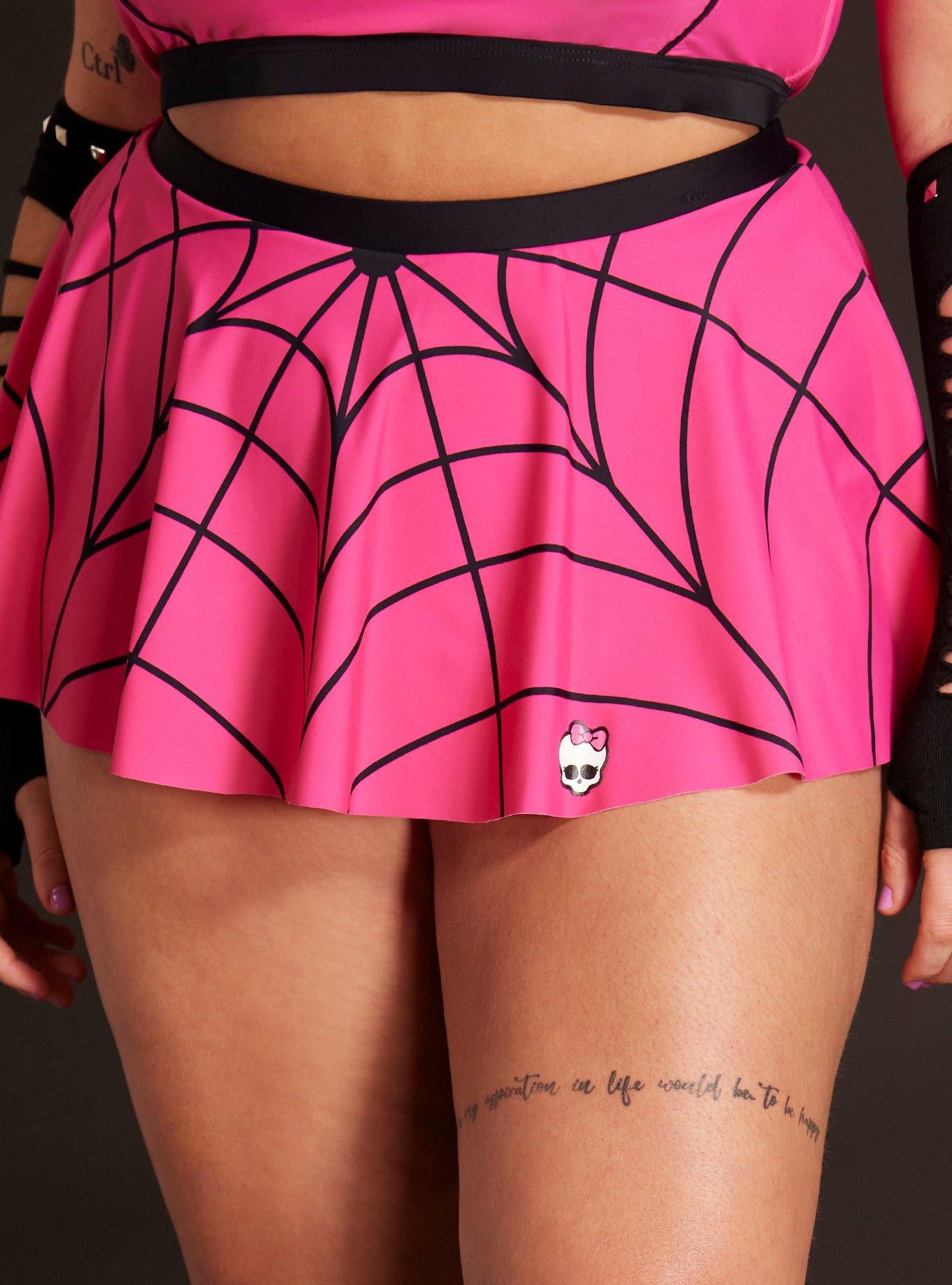Monster High Draculaura Skirted Swim Bottoms Plus Size, MULTI COLOR, alternate