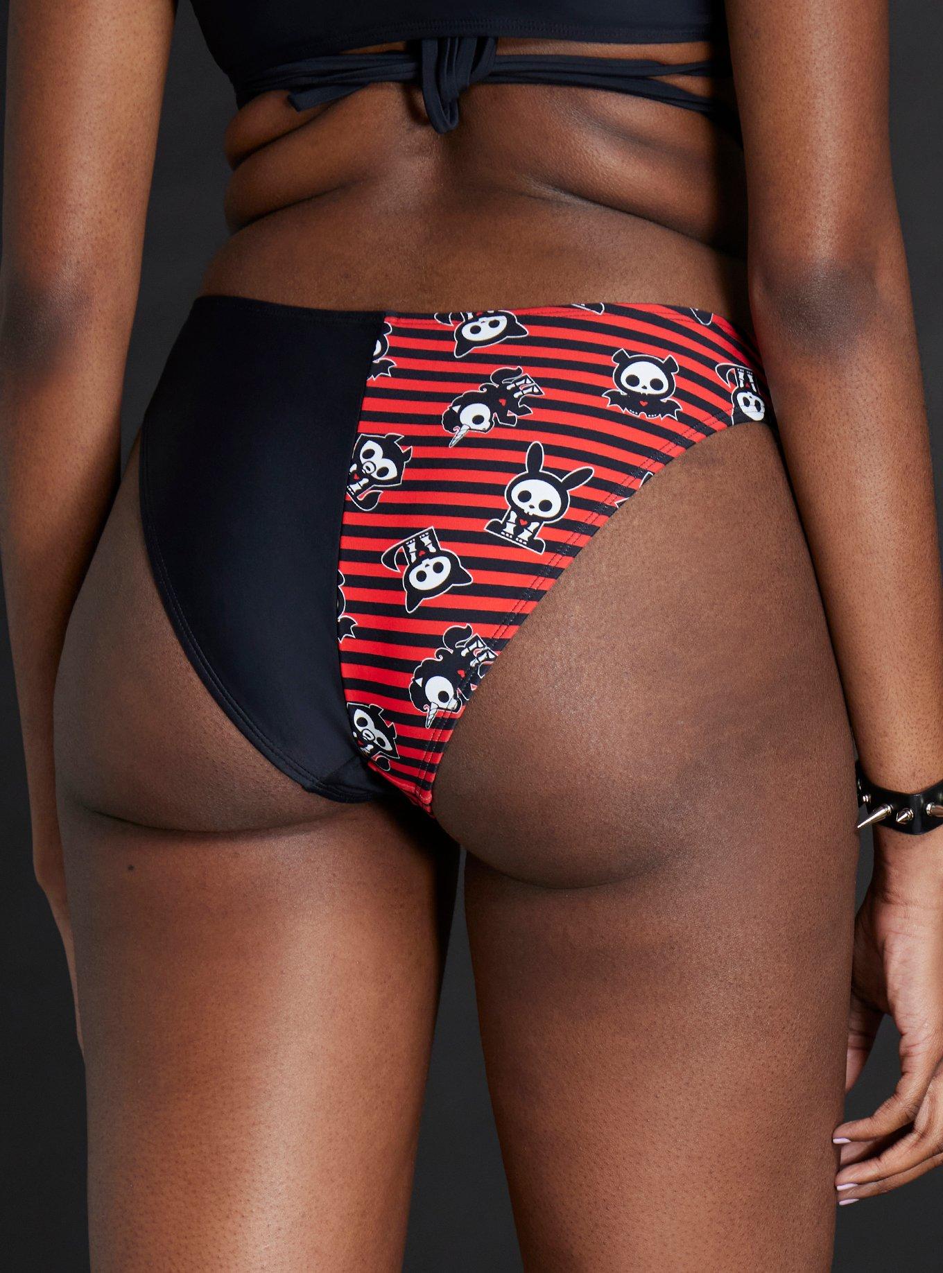 Skelanimals Split Stripe Swim Bottoms, MULTI COLOR, alternate