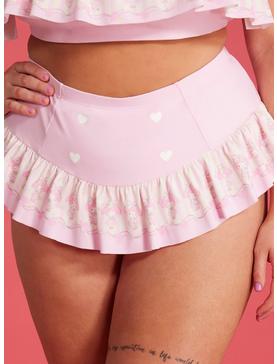 My Melody Pink Ruffle Skirted Swim Bottoms Plus Size, , hi-res