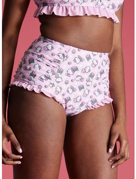 Plus Size Hello Kitty Strawberry High-Waisted Swim Bottoms, , hi-res