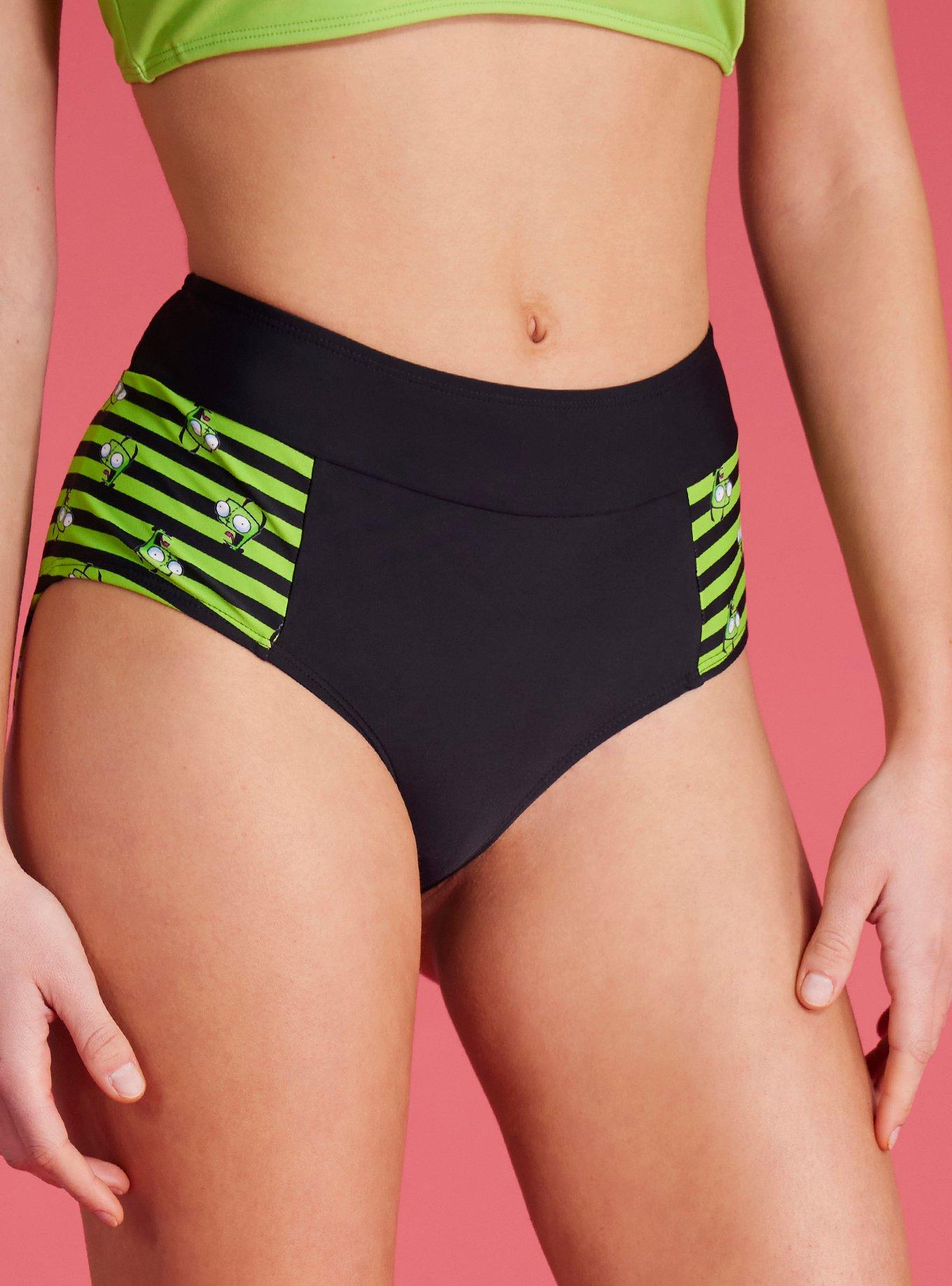 Invader Zim GIR Stripe Swim Bottoms, MULTI COLOR, alternate