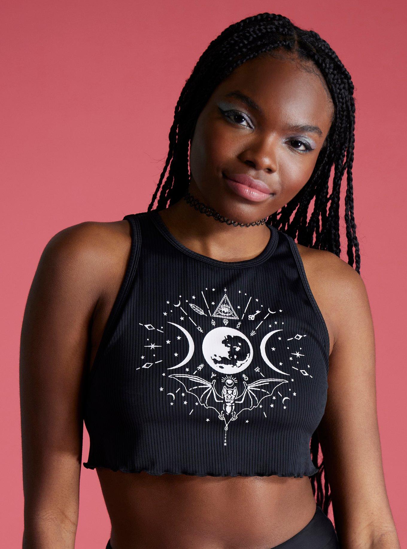 Celestial Occult Icons Tankini Swim Top, MULTI COLOR, alternate