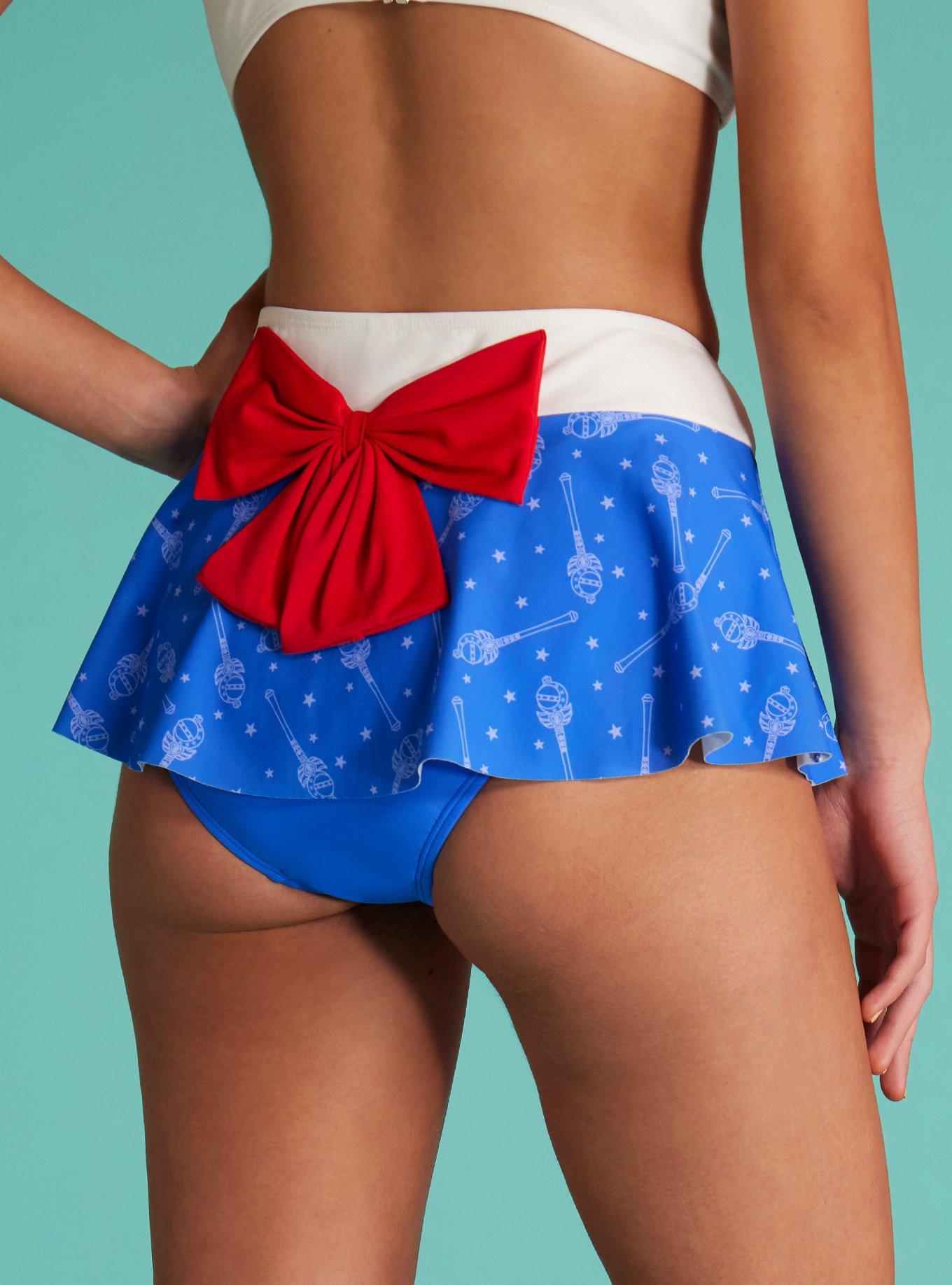 Sailor Moon Cosplay Skirted Swim Bottoms, MULTI COLOR, alternate