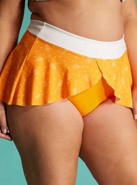 Sailor Moon Sailor Venus Cosplay Skirted Swim Bottoms Plus Size, , hi-res