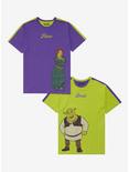 Shrek Portrait Duo-Tone Couples T-Shirt - BoxLunch Exclusive , MULTI, alternate